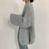 Malhas femininas Autumn Winter Sweater Casat aconchegante Cardigã Batwing Warming para mulheres Frente abrangente