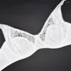 Bras för kvinnor spetsbh stor transparent brassiere bh toppar femme underkläder sexig underkläder 34-42 c d dd e f cup