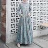 Ethnische Kleidung 2024 ZANZEA Frauen Bohemian Floral Gedruckt Sommerkleid Herbst Langarm Muslimischen Dubai Türkei Abaya Hijab Kleid Islamischen