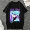 メンズTシャツアニメハンターxキルアZoldyck Tシャツメン女性