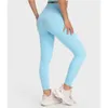 Lu-108 tenues de Yoga nues aligner pantalons Leggings de gymnastique pas de ligne d'embarras taille haute Fitness sport entraînement Tig haute