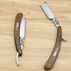 Coltello da barba pieghevole in acciaio inossidabile Manico Barba Rasoio dritto Strumento per vestire i capelli Uomo Convenienza manuale Tagliacapelli Rasoio 240119