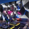 壁紙カスタムモダンな電子技術センス幾何学的壁紙eスポーツインターネットカフェ装飾背景バーKTVウォールペーパー3D
