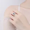 Passed Diamond Test 1ct D Color 925 Sterling Silver Ring Womens Wedding Jewelry Engagement Rings 240201