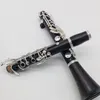 Nowy przylot Ebony Wood Clarinet 17 Keys BB Tune Musical Instrument z akcesoriami skrzynkowymi Bezpłatna wysyłka