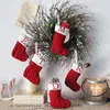 Decoraciones navideñas, alfabeto tejido, letra de copo de nieve, media colgante, decoración para el hogar, regalo ornamental de árbol de Navidad, Navidad 2024