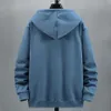 Plus Size 10XL 12XL Hoodie Heren Herfst Winter Fleece Hoodies Effen Kleur Jas Hoodies Big Size 12XL Blauw Zwart Rood grijs 240202