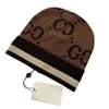 Bonnet de créateur chapeau d'hiver casquette pour hommes chapeau chaud à la mode hiver nouveau chapeau de laine tricoté chapeau tricoté de luxe W-4