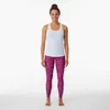 Pantalon actif Pink and Black Leopard Imprimer des leggings de sport