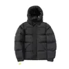 Mens Madeira Puffer Ceketler Down Ceketler Kapşonlu Kış Ceket Emed Mektup Plaket Dış Giyim Boyutu S/M/L/XL/XXL