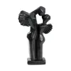 Abstract Angel Character Hartser Sculpture Ceramic Crafts Simplicity Artworks Kissing Figurer Staty Desk Decoration Ornament 240124