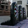 5mH (16,5ft) Met 10 ballen groothandel Carnaval Opblaasbaar voetbal Dartbord sport voetbalwedstrijden doelschieten darts Opblaasboten Schiet dartbord