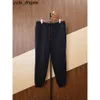 Loro Piano Pants Mens Cashmere Cotton Drawstring Black Sports Casual Pants 6n46