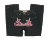 Men's Jeans High Street 2024 Star Printed Hip Hop Gothic Black Denim Trousers Men Streetwear Couples Y2K Pants