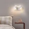 Wall Lamp Remote Control LED For Reading Free Rotation