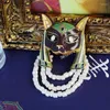 Brooches Classic Vintage Palace Fox Head Tassel Chains Pins For Women Men Fashion Retro Metal Badges Unisex Clothing Coat Pin