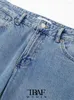 Frauen Jeans ONKOGENE Frauen Mode Patch Taschen Denim Cargo Vintage Mittlere Taille Zipper Fly Weibliche Hosen Mujer