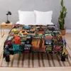 Blankets The Full Collection Of Stephen King Books Throw Blanket Microfiber Fabric Hairy Sofa