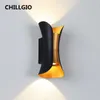 Track Lights CHILLGIO 6W/10W LED Wandlamp IP65 Buiten Waterdicht Tuin Moderne Lamp Gang Slaapkamer Woonkamer Binnen Aluminium Verlichting YQ240124