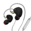 Mei In-Ear Type Earphone Knowles 1DD 2BA Hybrid Drive Wired Hörlurar 2Pin Monitor med avstämningsomkopplare Sport HIFI-headset