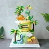 Cake Tools Dinosaur Birthday Decoration Cartoon Pterosaur Toppers Boys Happy Jungle Safari Dino Party Decor
