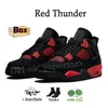 Z Box Jumpman 4 buty do koszykówki Black Cat Red Thunder 4s Pine Zielona biała Oreo Olive Midnight Navy Women Mens Outdoor Sports Treakers Treakers