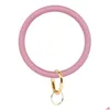 WRISTLET KEYCHAIN ​​CIRCLE Sile Bangle Key Ring Armband Hoop Keyring Fashion Women Gift SMycken Tillbehör FOB Drop Delivery DHD1T