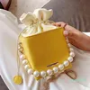 Fashion Bag Tote Chain Pu Leather Crossbody S For Women Box Shaped Elegant Shoulder Handbags Female Travel Cross Body227o