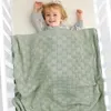 Couvertures Born Baby Knit Plaid Enfant Poussette Wrap Swaddle Solide 100 / 80cm Infantile Fille Garçon Literie Canapé Berceau Couette Super Doux