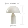 Lâmpadas de mesa cogumelo toque pat luz brilho ajustável nightstand iluminação lâmpada minimalista bateria operado brilhante quarto cabeceira decoração