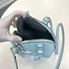 Nuovo stile qualità originale Donna Moda cielo blu vera pelle Borsa Borse Borsa a tracolla Tote Bag chic borsa in vera pelle di mucca shou240L