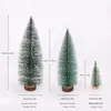 Décorations de Noël 40cm Arbres artificiels Snow Pine Tree Bureau Décoratif Mini Ornement Navidad Noël Année