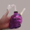 4 Colors Pyrex Glass Bongs Oil Burner Pipe Protable Hand Smoking Accessories for Hookahs Water Pipes Dab Rigs LL