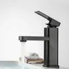 Bathroom Sink Faucets Tap Corrosion Paint Black Replacements Square Mono Faucet 1 Pcs Anti-fingerprint Basin Mixer