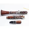 Margewate clarinete bb de 17 teclas, tubo jacarandá, profissional, clarinete plano, instrumento musical com capa de boquilha