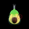 Latest Silicone Avocado Smoking Bubbler Thick Glass Filter Pipes Portable Dry Herb Tobacco Oil Rigs Bowl Cigarette Holder Tube Waterpipe Bubble Hand Bong DHL