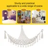 Camp Furniture Boho Plush Toy Hammock fylld djurväggdekor Net Macrame Creative Holder Corner Hanging Mesh Soft Storage Organizer