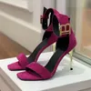 Sandali Uma di lusso di marca Scarpe con paillettes Sandali da gladiatore con tacco alto da donna impreziositi da B