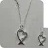 Hjärtformat halsband, nytt enda halsband, klassiskt och mångsidigt föremål, pil kärlekshalsband för flickor.