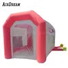 12x6x4mH (40x20x13.2ft) wholesale Portable Customized size red Inflatable Car Spray Booth / Inflatable Paint Tent blow up Spraying workstation with blower