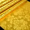 Sfondi Carta da parati in lamina d'oro con rilievo stereoscopico 3D per soggiorno, camera da letto, soffitto, lusso, glitter, strisce di Damasco