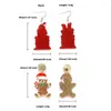 Dangle Brincos 2024 Natal Glitter Gingerbread Man Acrílico Encantos Gota Bonito Meninas Festa Jóias Presentes Atacado Aretes