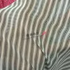 Klädtyg 2024 Tissus Stripes tryckt Chiffon S Vågen för kornduk Silkskjorta klänning av högkvalitativa material Tyger