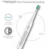 歯ブラシ2パックの電気歯ブラシIPX8防水自動5クリーニングモードインテリジェントエレクトリック歯ブラシQ240202