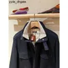 Loro Piano Jackets Winter Classic Mens Walker Cashmere Coat Dark Blue Black Gray THII