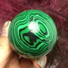 Dekorativa figurer 45-50mm !!! Malachite Crystal Ball Stone Gemstone Massage Home Decoration