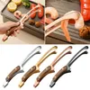 Tools Food Tong Tea Clamp BBQ Tool Heat Insulated Anti-scalding Grill Meat Clip Easy To Clean Wooen Handle Stainless Steel