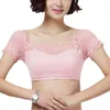 Roupa de ioga acolchoada bralette senhoras esportes sem costura colete para mulheres meninas (rosa)