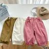 Pantaloni Pantaloni per bambini Pantaloni estivi Tinta unita Ragazzi Stile sottile Ragazze Sciolti All-match Casual