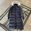 Designer Puffer Jacket Canadien Mystique Coyote Fourrure Hiver Épaissi Femmes Extra Long Manteau À Capuchon Longue Parka Down Veste 3035L Imperméable